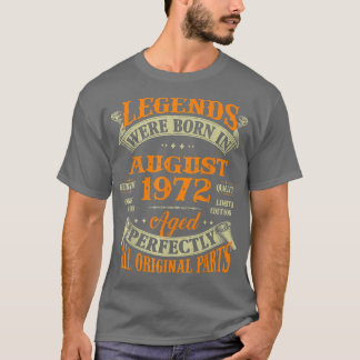 第50誕生日ギフト生まれレジェンド1972威厳がある 50 Tシャツ