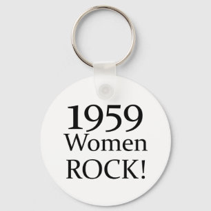 第50誕生日ギフト1959ウィメンズロック! キーホルダー