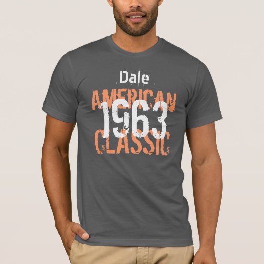 第50誕生日ギフト1963年アメリカクラシック Tシャツ (正面)