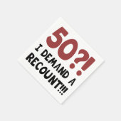 第50誕生日ギャグギフト スタンダードカクテルナプキン (角)