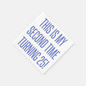 第50誕生日ギャグギフト スタンダードカクテルナプキン (角)