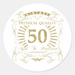 第50誕生日ギャグギフト ラウンドシール