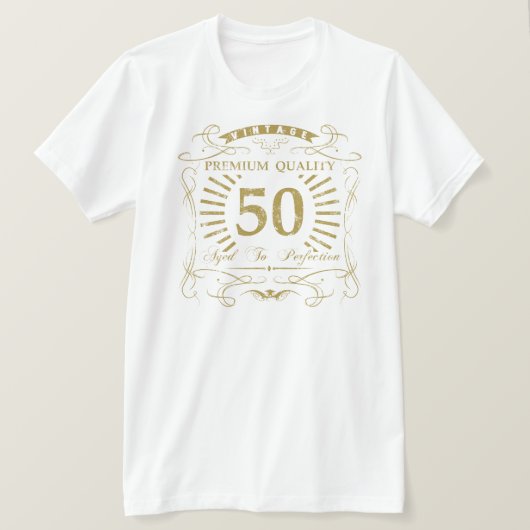 第50誕生日ギャグギフト Tシャツ (デザイン正面)