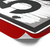 第50誕生日グおもしろいランギー速度制限標識ポスター ポスター (角)