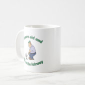 第50誕生日ゴルファーGagギフト コーヒーマグカップ (正面左)