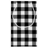 第50誕生日ジッパーオンバッファロープレイド スモールペーパーバッグ (裏面)