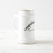 第50誕生日ステイン ビールジョッキ (正面左)