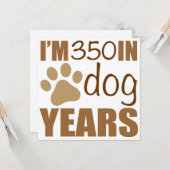 第50誕生日ドッグ年 カード (正面/裏面インサイチュ)