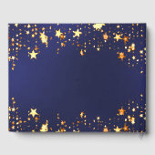 第50誕生日ネイビーブルー金ゴールド星 ゲストブック (裏面)