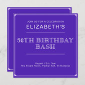 第50誕生日バッシュカスタム 招待状 (正面/裏面)