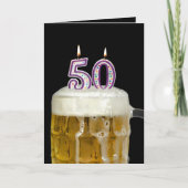 第50誕生日ビール カード (正面)