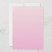 第50誕生日ピンクダイヤモンド 招待状 (裏面)