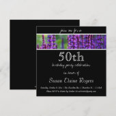 第50誕生日フローラ招待状 招待状 (正面/裏面)