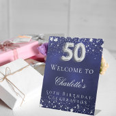 第50誕生日ブルーシルバースターズ歓迎パーティー 台座サイン