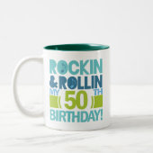 第50誕生日プレゼントのアイディア ツートーンマグカップ (左)