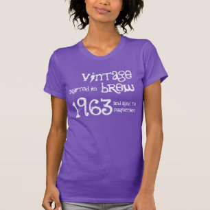 第50誕生日プレゼントの1963年のヴィンテージの醸造物W1997 Tシャツ