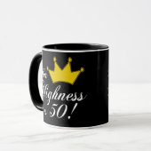 第50誕生日プレゼントは、彼女の高度50です! マグカップ (正面左)