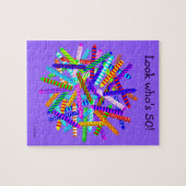 第50誕生日プレゼント ジグソーパズル (横)