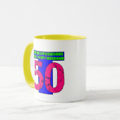 第50誕生日プレゼント マグカップ (正面左)