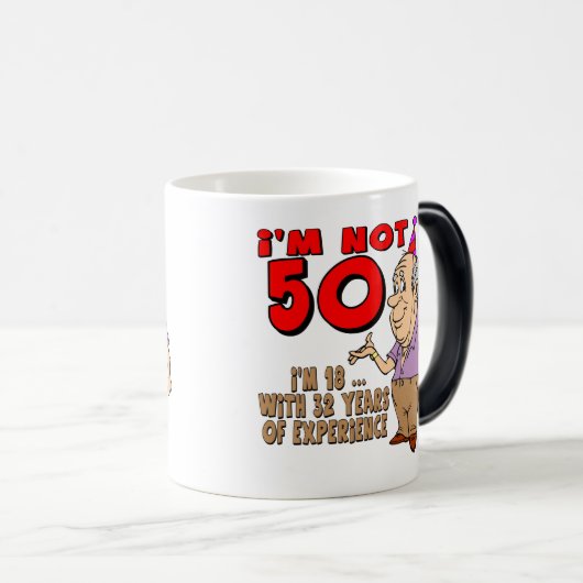 第50誕生日プレゼント モーフィングマグカップ (正面右)