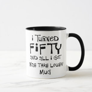 第50誕生日プレゼント、私はこのワイシャツを憎みます! マグカップ