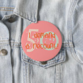 第50誕生日プレゼント、私は再集計を要求します! 缶バッジ (インサイチュ)