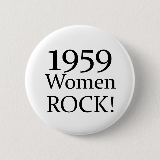 第50誕生日プレゼント、1959人の女性の石! 缶バッジ (正面)