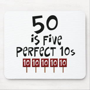 第50誕生日プレゼント、50は5完全な10sです! マウスパッド