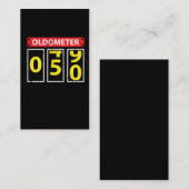第50誕生日プレゼントOldometer 50年の 名刺 (正面/裏面)