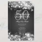 第50誕生日プログラムグラムライトシルバー付き/メニュー (正面/裏面)