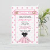 第50誕生日プードルスカート – 素晴らしい50s 招待状 (スタンド正面)