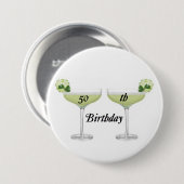 第50誕生日ボタン 缶バッジ (正面&裏面)