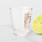 第50誕生日ヴィンテージフローラ ショットグラス (左)