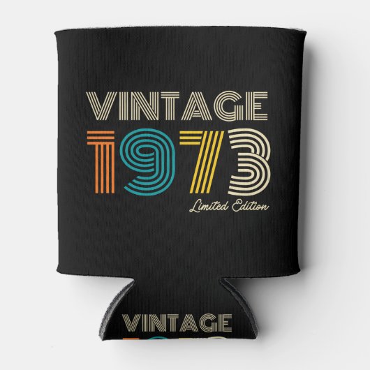 第50誕生日ヴィンテージ1973年限定版 缶クーラー (正面)