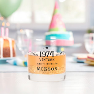 第50誕生日ヴィンテージ1974ウイスキーグラス ウイスキーグラス