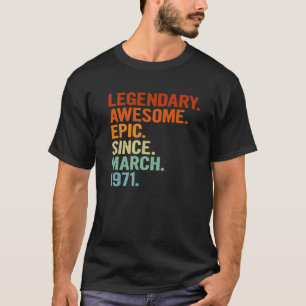 第50誕生日伝説的素晴らし叙事詩3月1日から Tシャツ