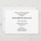 第50誕生日写真テンプレート招待状 招待状 (裏面)