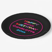 第50誕生日又はパーソナライズされた任意の年令 ペーパープレート (アングル)