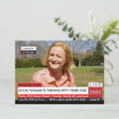 第50誕生日女子ユーモア速報TV 招待状 (スタンド正面)