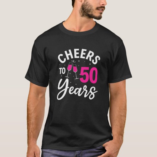 第50誕生日女子応援~50年 Tシャツ (正面)