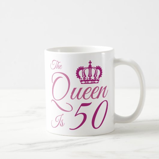 第50誕生日女王 コーヒーマグカップ (右)