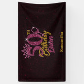 第50誕生日女王 横断幕 (縦)