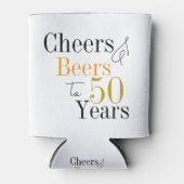 第50誕生日応援とビールパーティー 缶クーラー (正面)