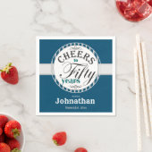 第50誕生日応援~50年 スタンダードカクテルナプキン (インサイチュ)