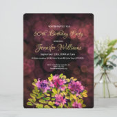 第50誕生日招待時間 招待状 (スタンド正面)