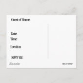 第50誕生日招待状はがきカスタマイズ() インビテーションポストカード (裏面)