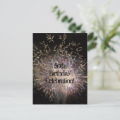 第50誕生日招待状はがきカスタマイズ() インビテーションポストカード (スタンド正面)