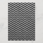 第50誕生日招待状ブラックアンドシルバーグリッター 招待状 (裏面)