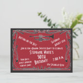 第50誕生日招待状轟音20人のスピーカー 招待状 (スタンド正面)