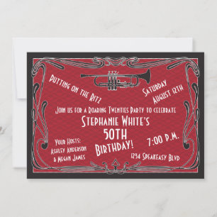 第50誕生日招待状轟音20人のスピーカー 招待状